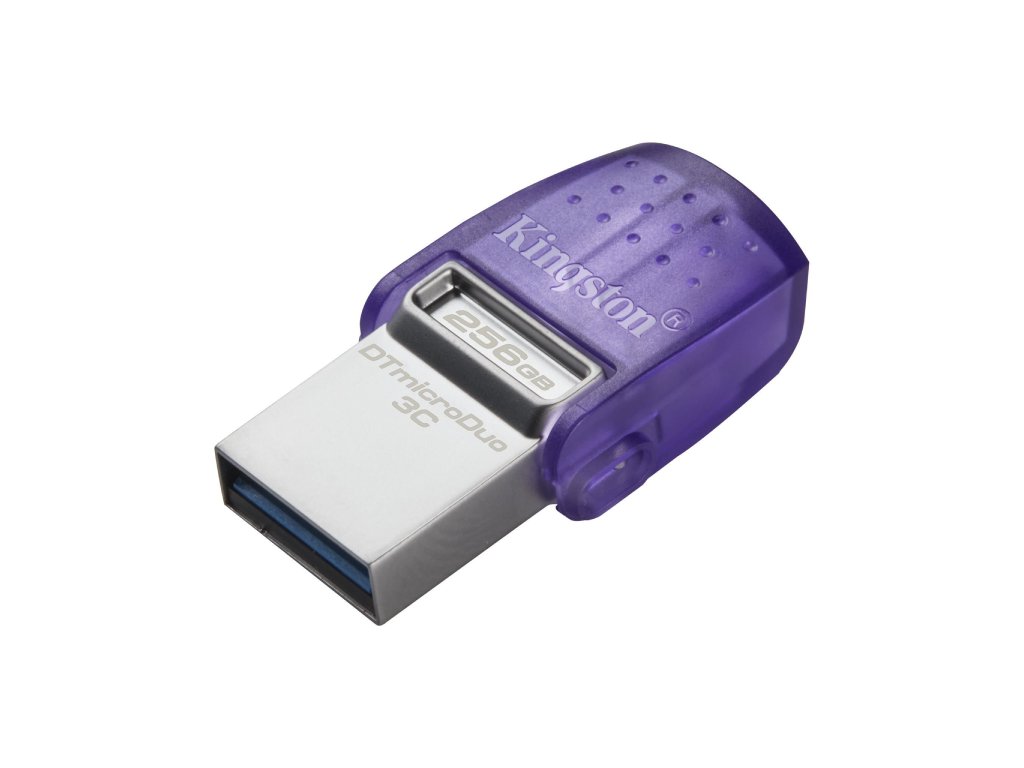KINGSTON 256GB DataTraveler microDuo 3C USB Flash Drive,Dual interface USB Type-C and Type-A,200MB/s